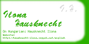 ilona hausknecht business card